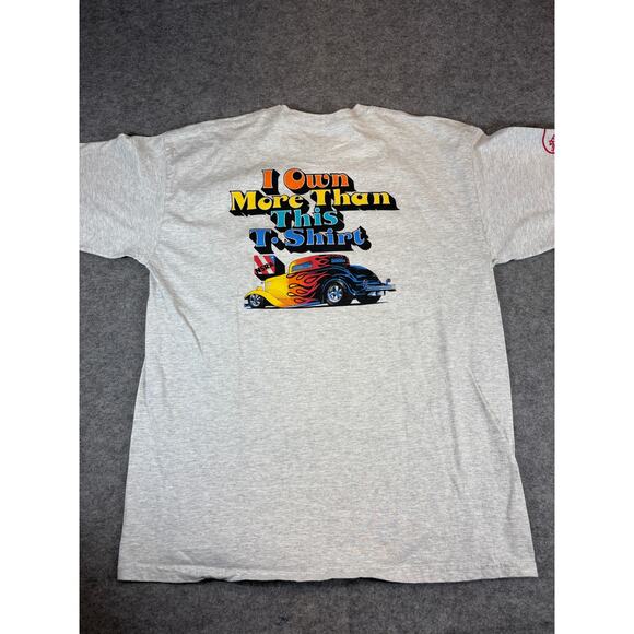 Gildan Other - Vintage 90s Hot Rod Car Racing Shirt Mens XL Gray I Own More Than This T-Shirt